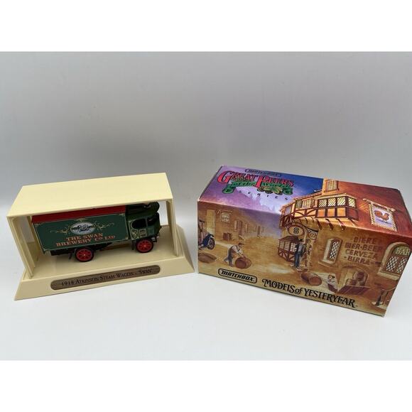Matchbox Great Beers Of The World Ygb03 1918 Atkinson's Steam Wagon 'swan' - Picture 1 of 5